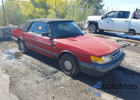 1989 Saab 900 z USA, uszkodzony, nr VIN YS3AT75L8K7024587